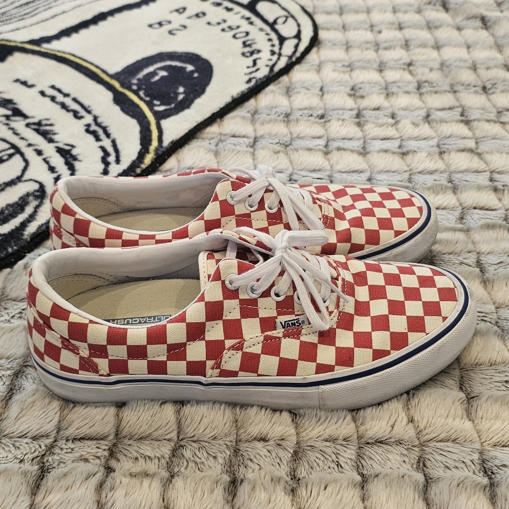 Vans Era Pro Checkerboard Rococco Red